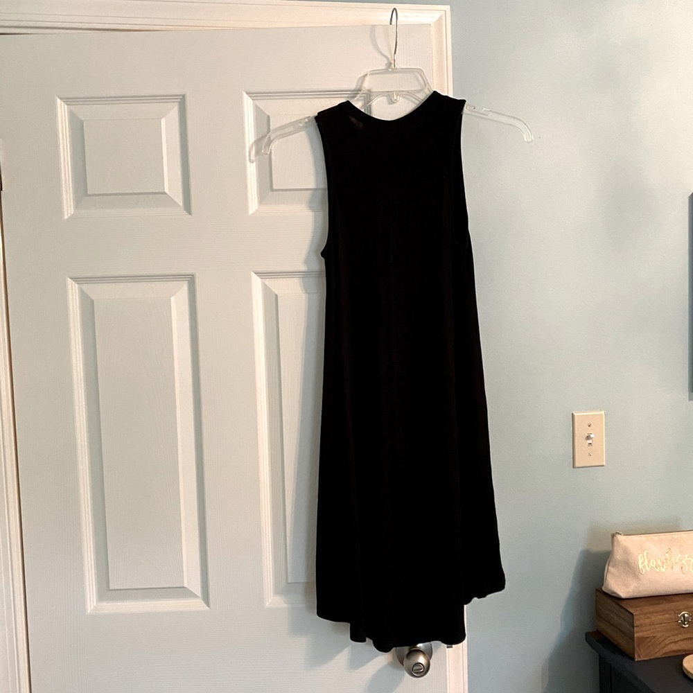 Black ribbed sleeveless dress size medium